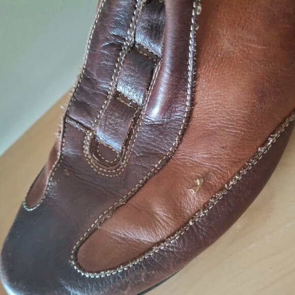 Pikolinos Womens Brown Leather Slip On Loafers Driving Shoes US 8.5 EU 39 - Picture 6 of 7